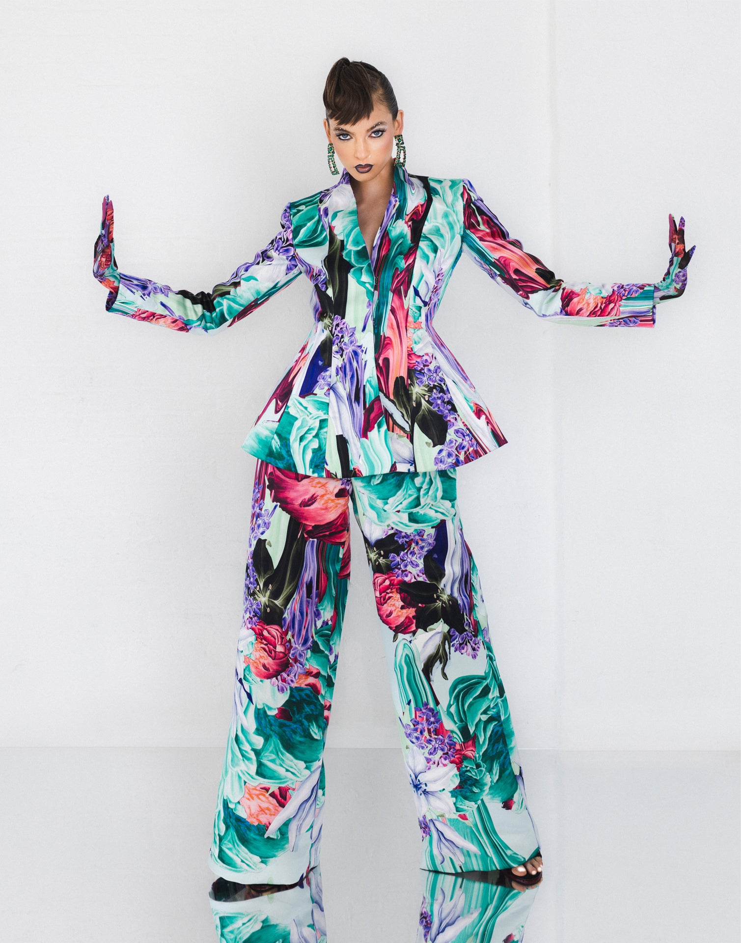 Melted Flora Trouser