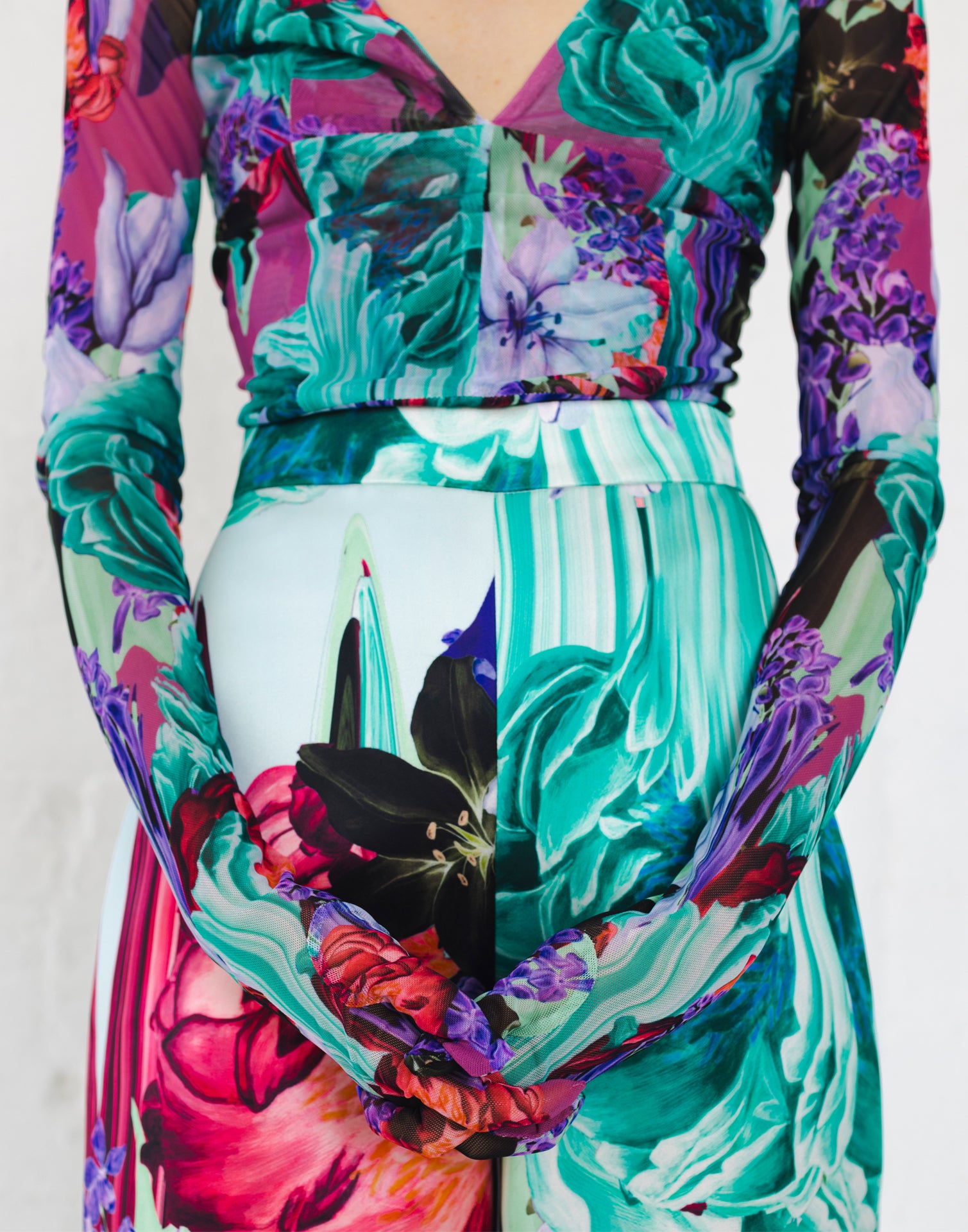 Melted Flora Leotard