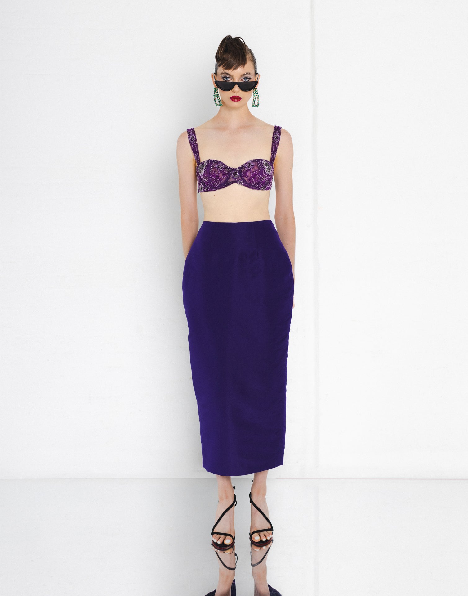 Tea Length Column Skirt