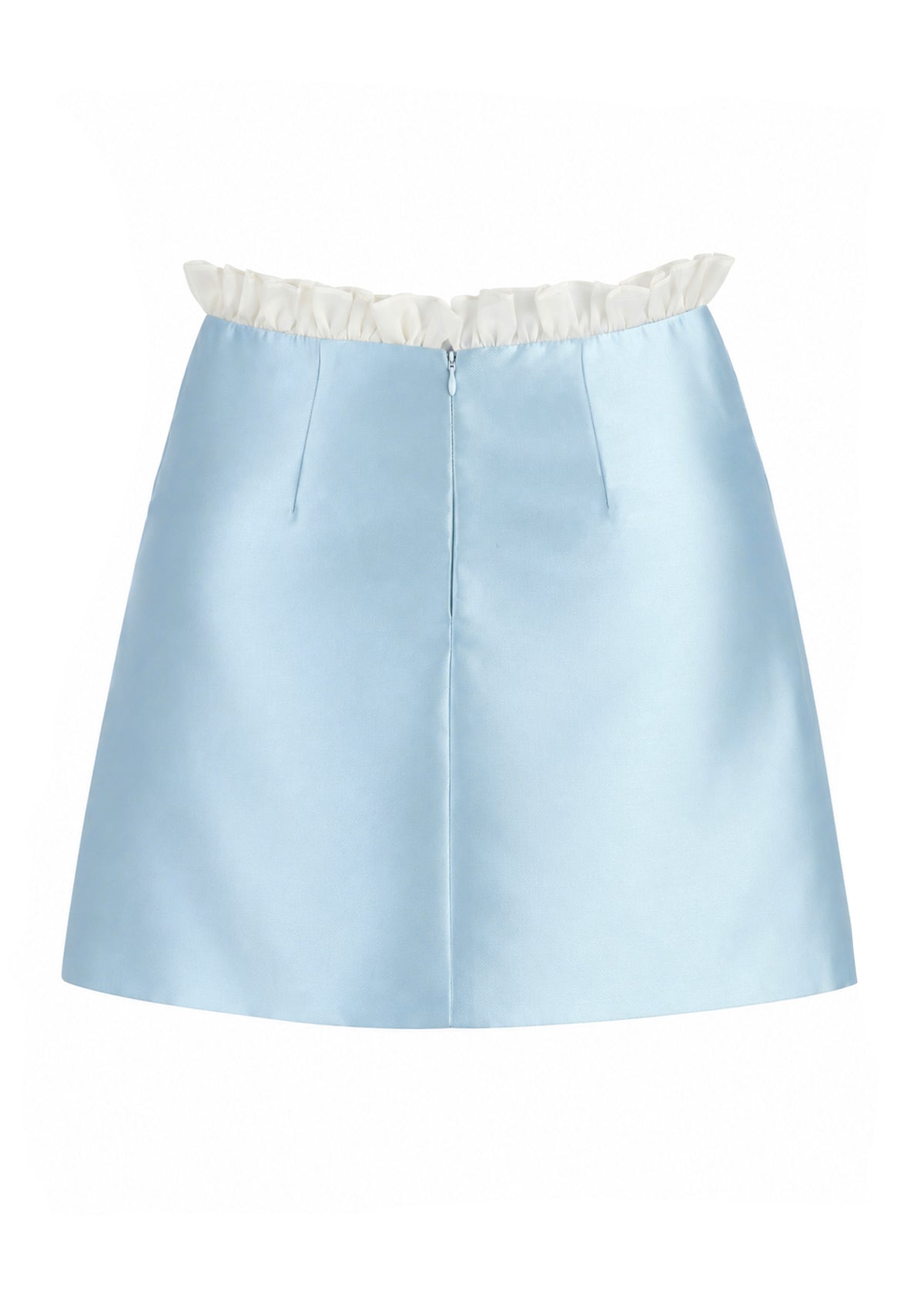 Mini Skirt With Ruffled Waistband