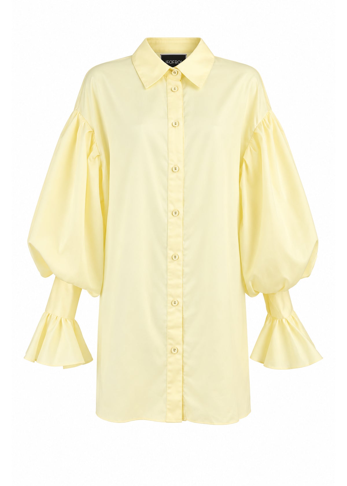 Bishop Sleeve Ruffled Cuff Blouse
