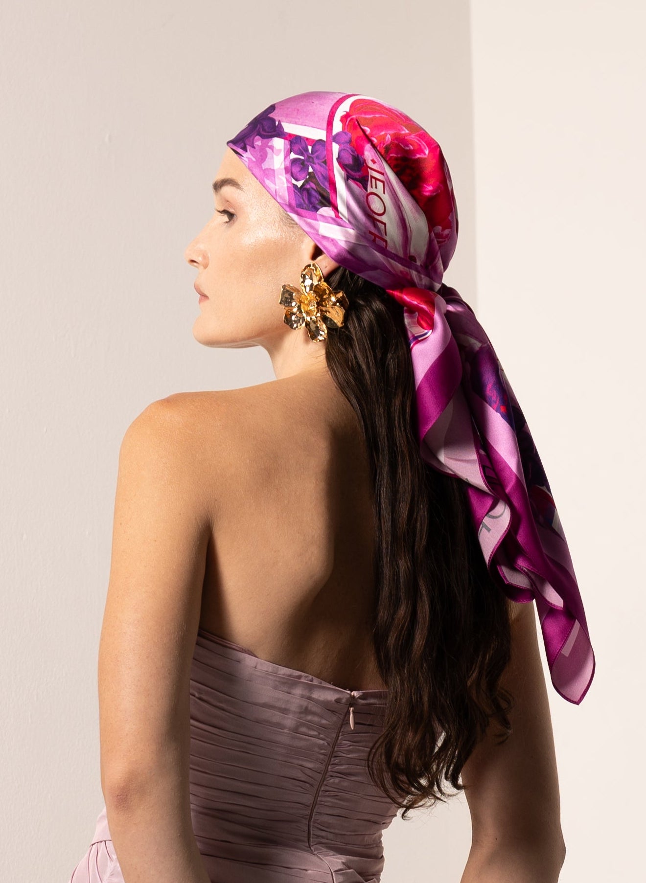 Fuchsia Love Lattice Scarf